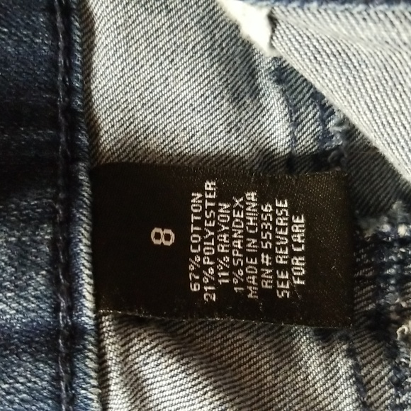 D. Jeans Cropped Denim pants size 8 - Picture 4 of 7